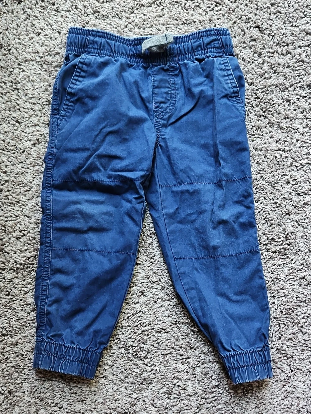 Bundle of 4 GUC Boys Pants OshKosh Carter's Cat & Jack Blue Maroon Black Size 2T